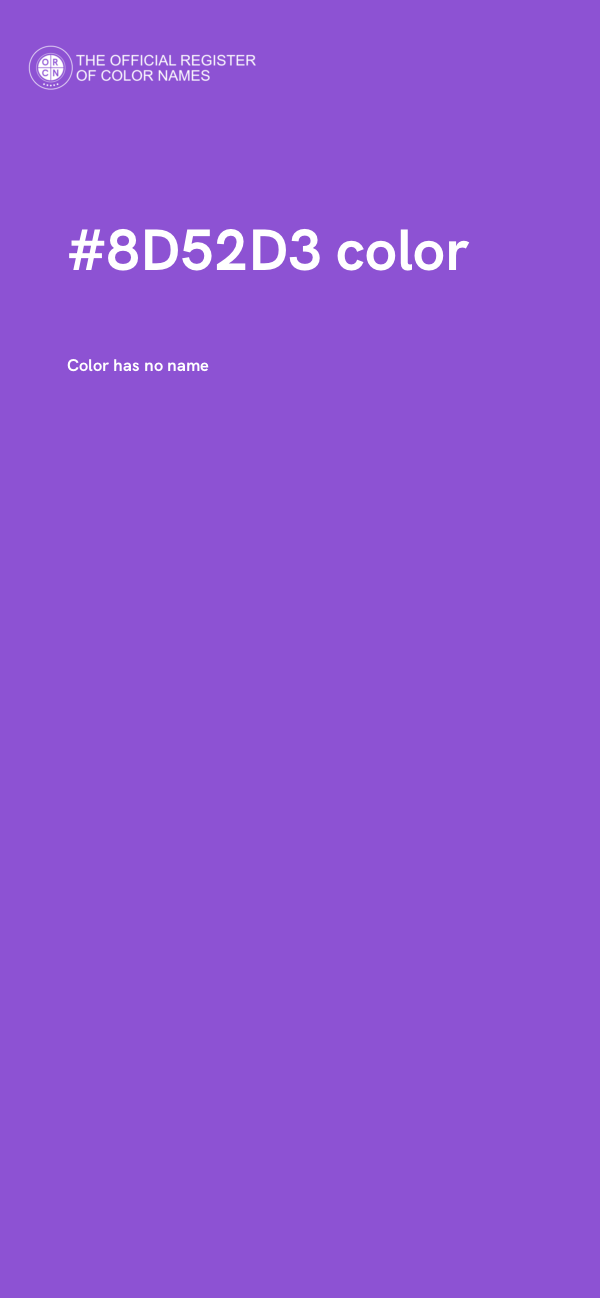 #8D52D3 color image