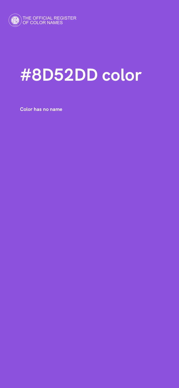 #8D52DD color image
