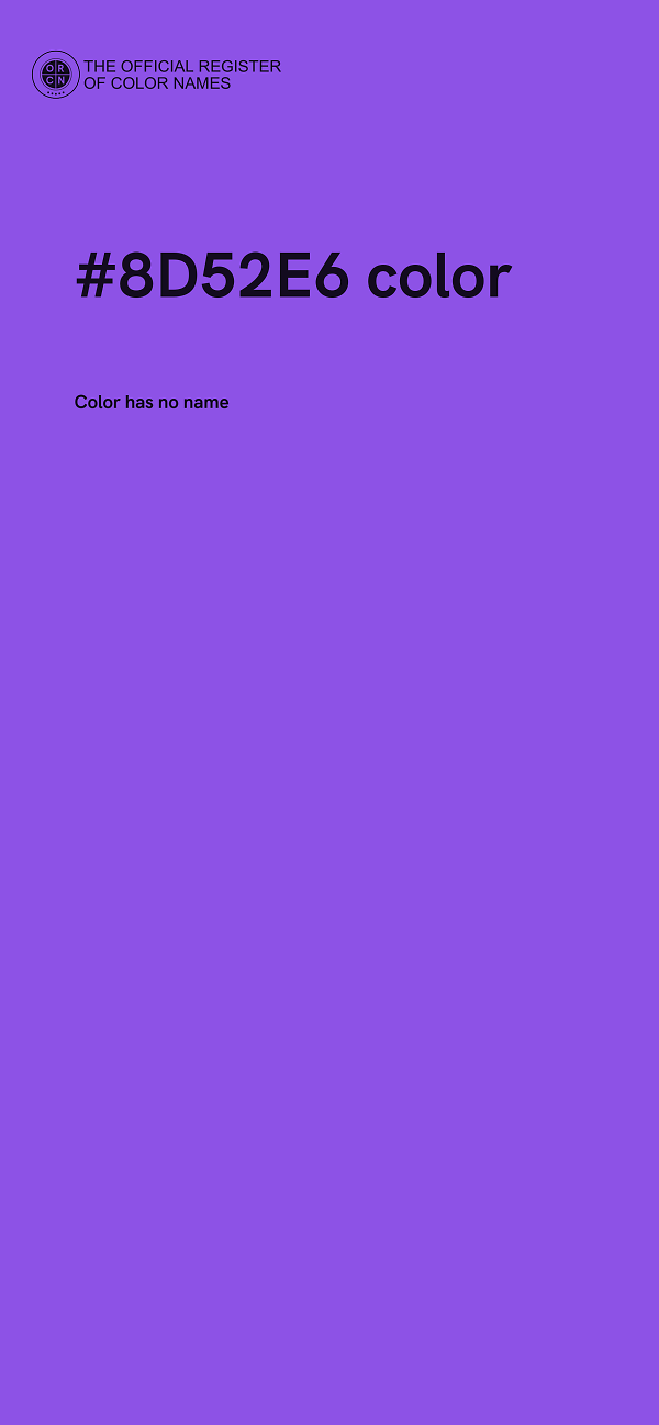 #8D52E6 color image