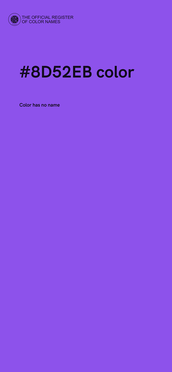 #8D52EB color image