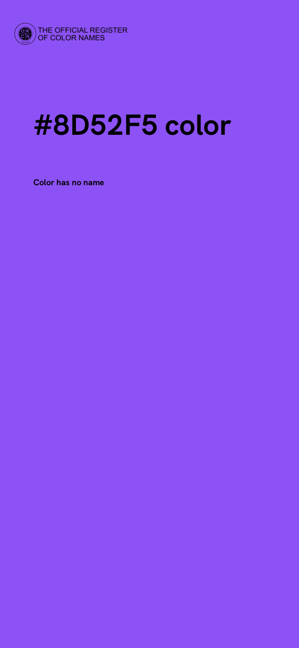 #8D52F5 color image