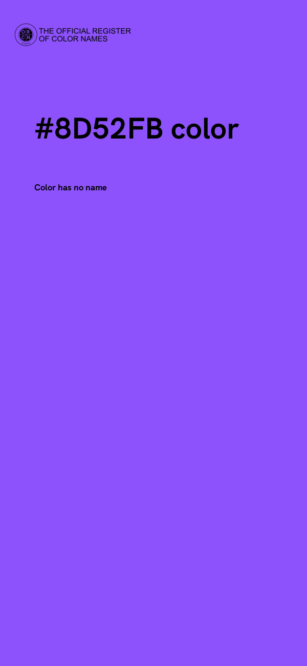 #8D52FB color image