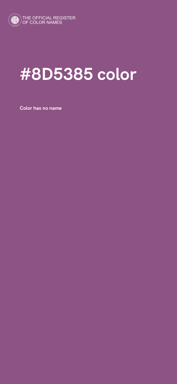 #8D5385 color image