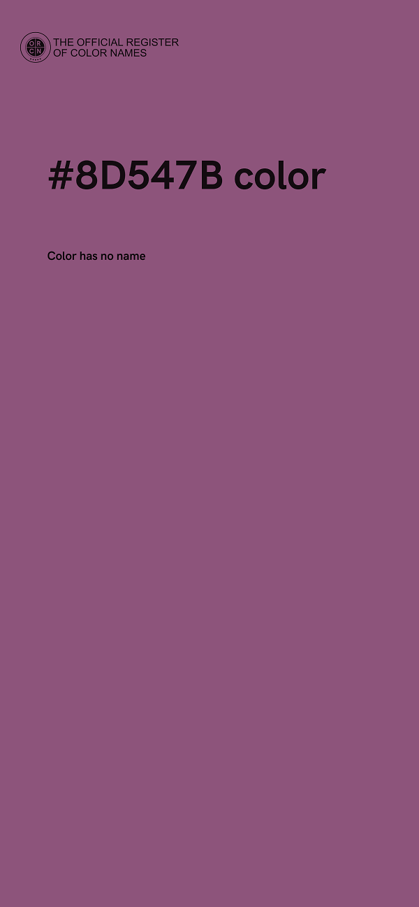 #8D547B color image