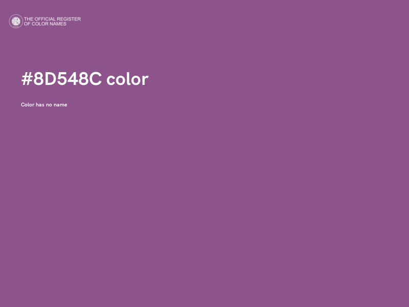 #8D548C color image