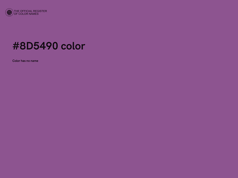 #8D5490 color image