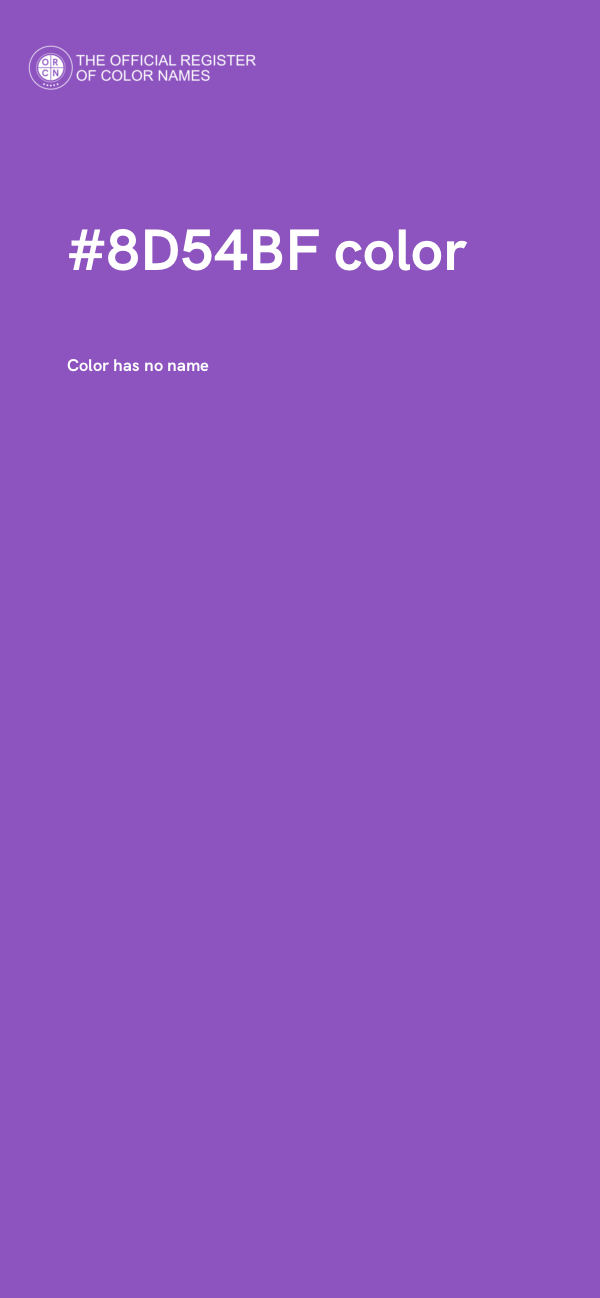 #8D54BF color image