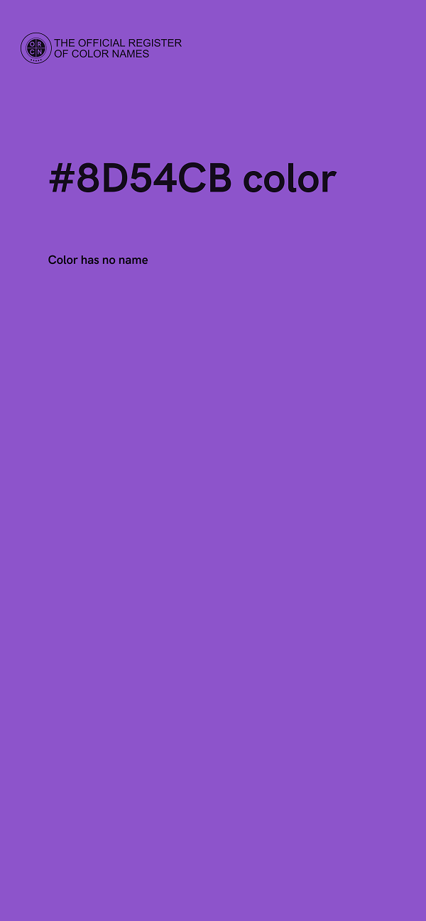 #8D54CB color image