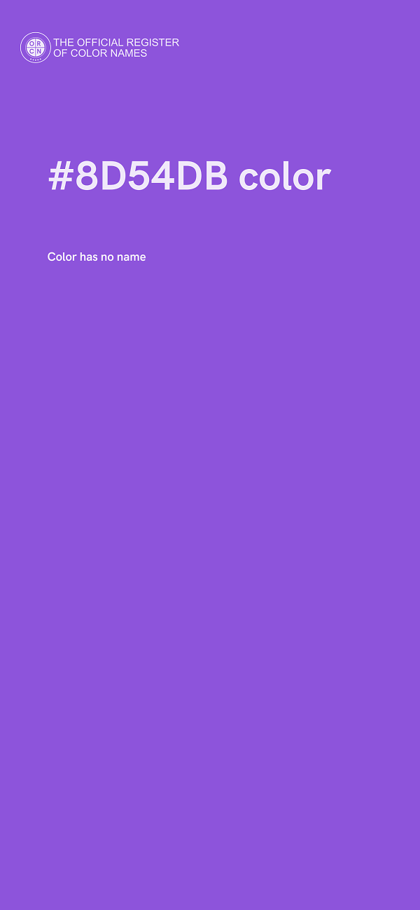 #8D54DB color image