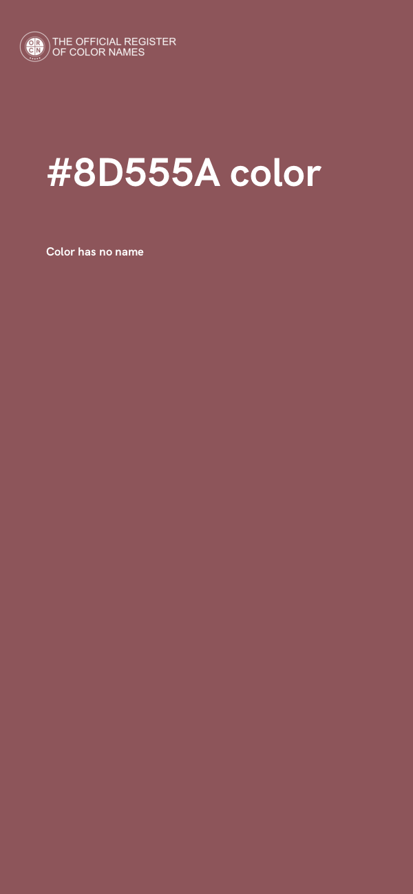 #8D555A color image