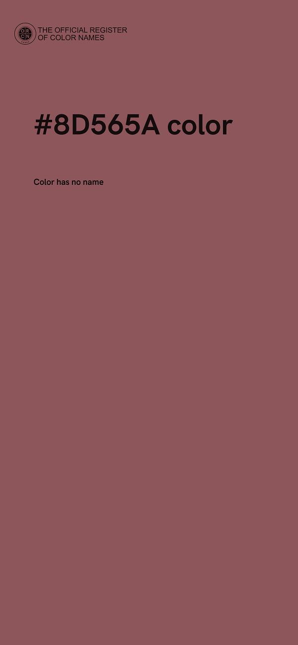 #8D565A color image