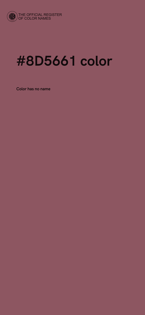 #8D5661 color image