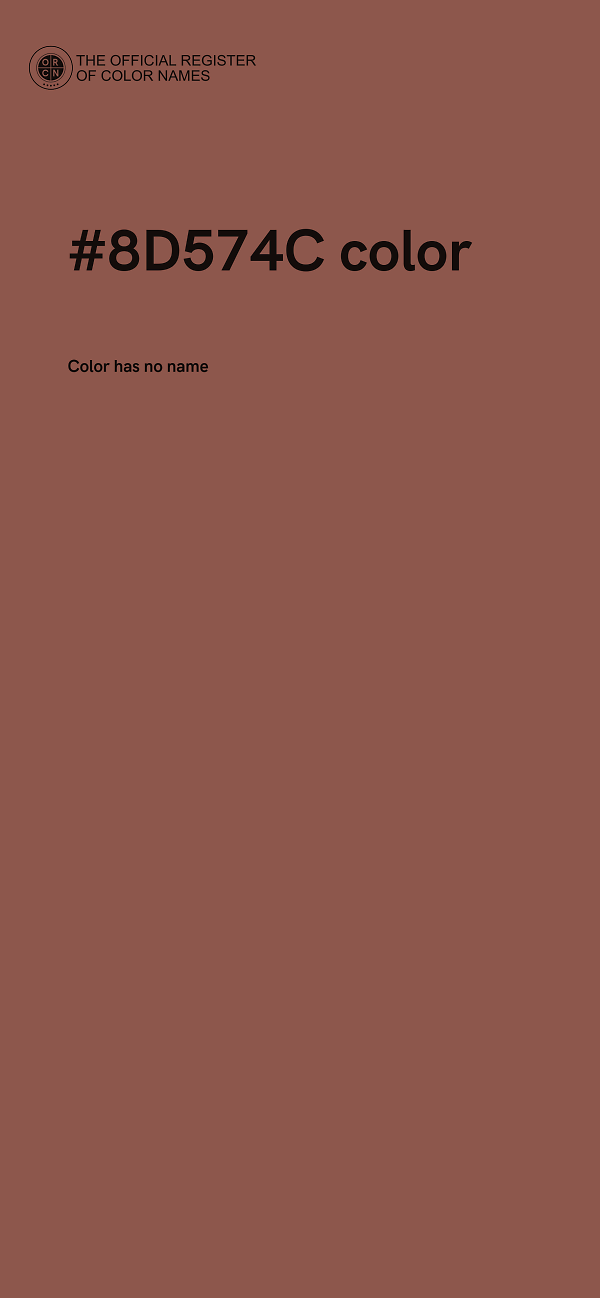 #8D574C color image