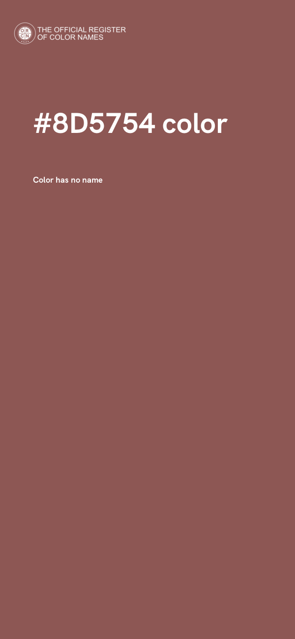 #8D5754 color image