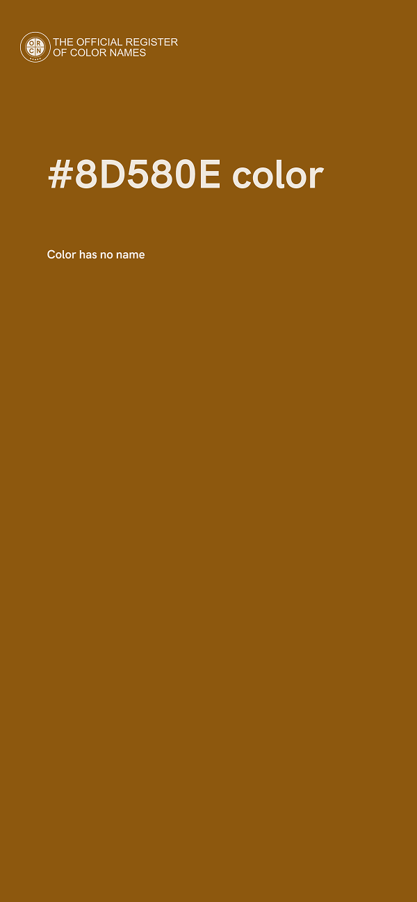 #8D580E color image