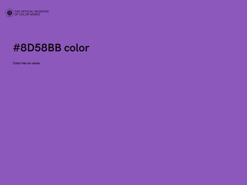 #8D58BB color image