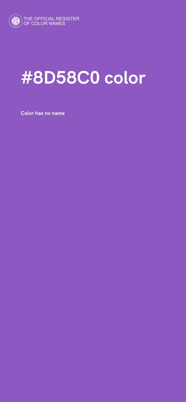 #8D58C0 color image