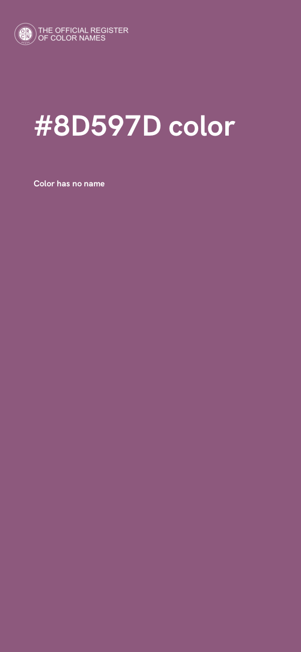 #8D597D color image