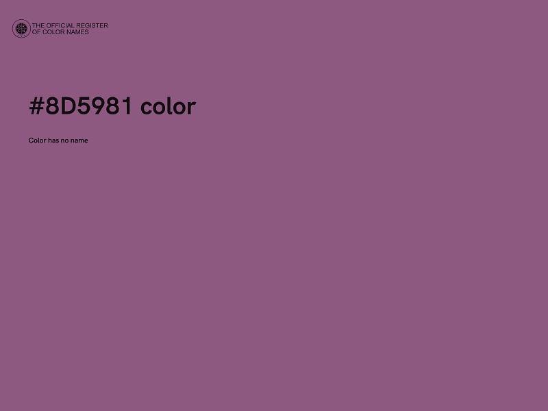 #8D5981 color image