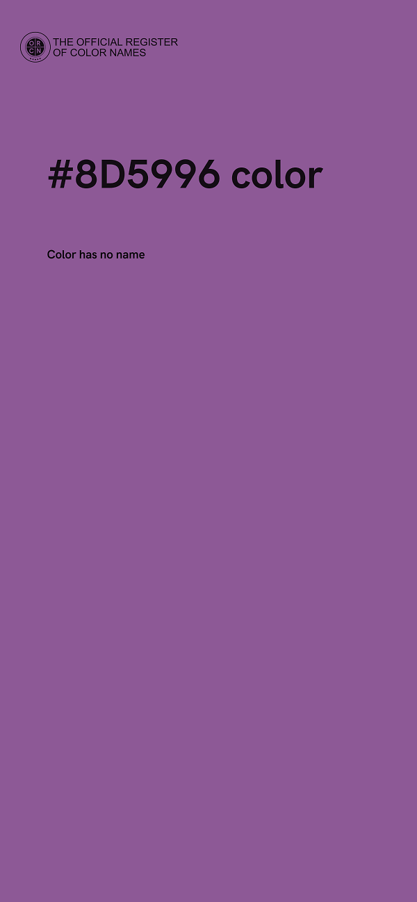 #8D5996 color image