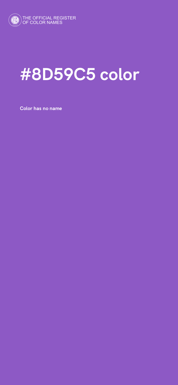 #8D59C5 color image