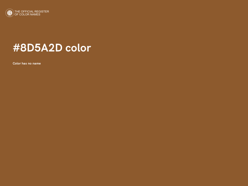 #8D5A2D color image