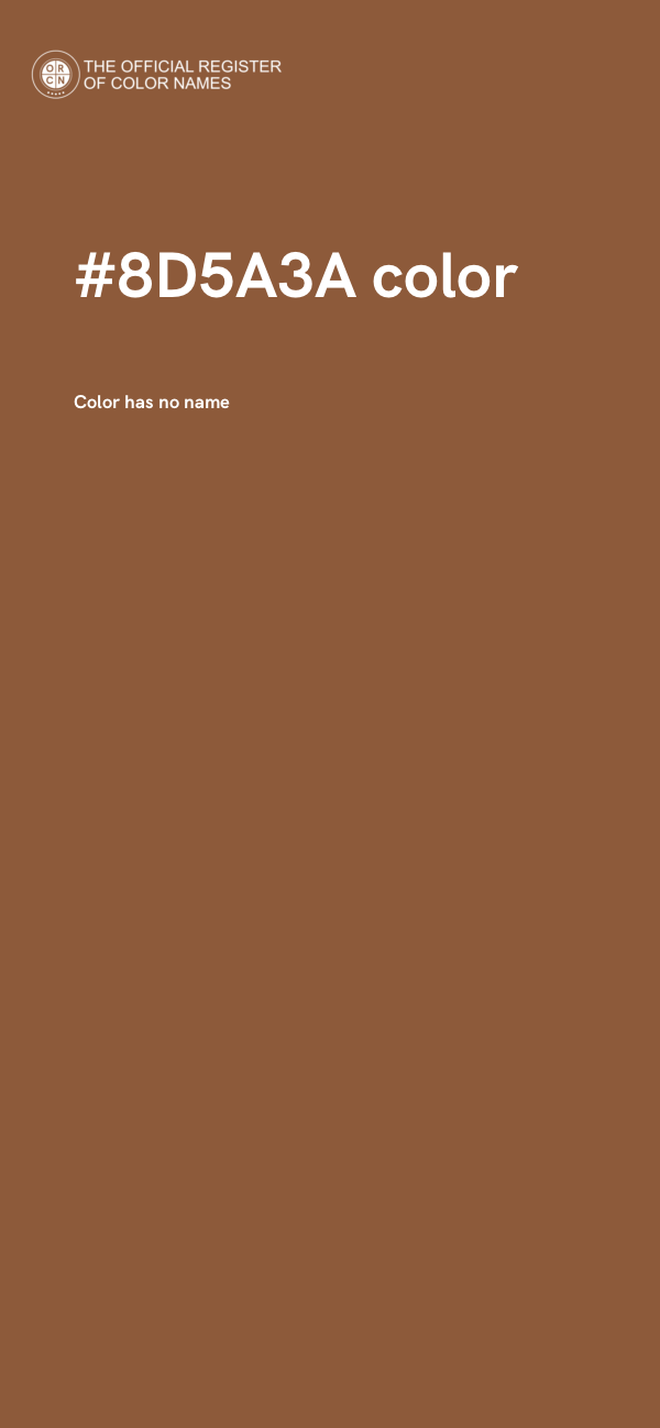 #8D5A3A color image
