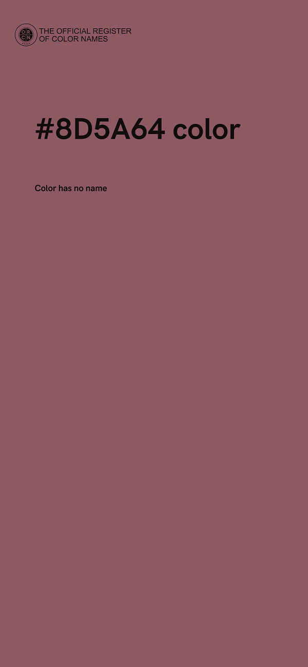 #8D5A64 color image
