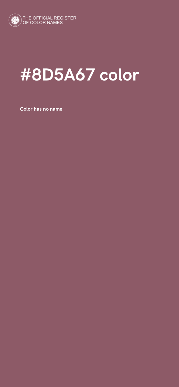 #8D5A67 color image