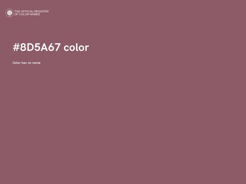 #8D5A67 color image
