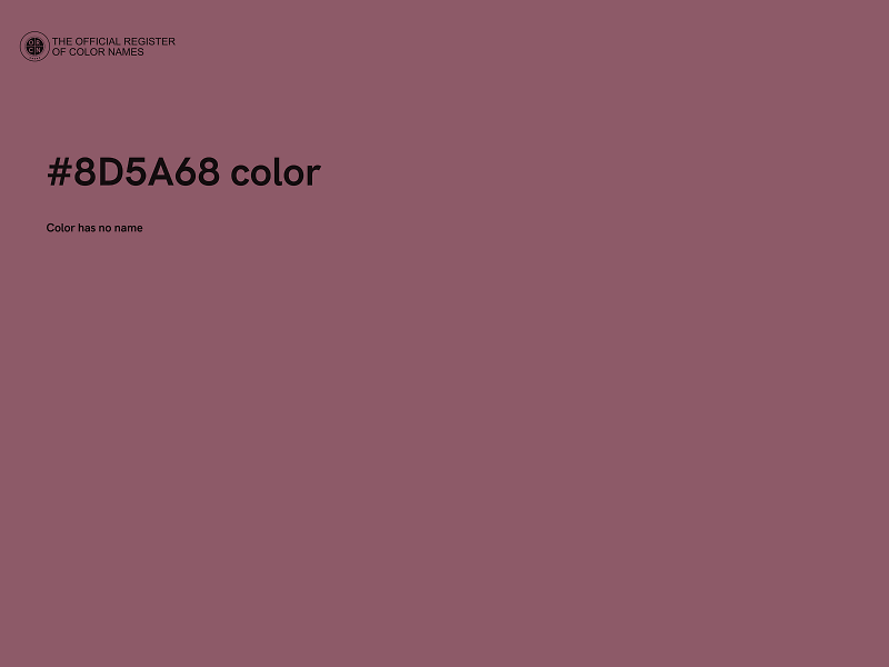 #8D5A68 color image
