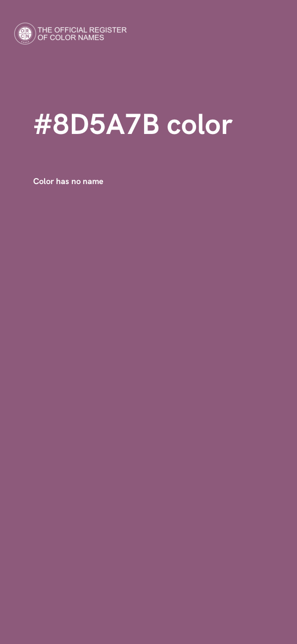 #8D5A7B color image