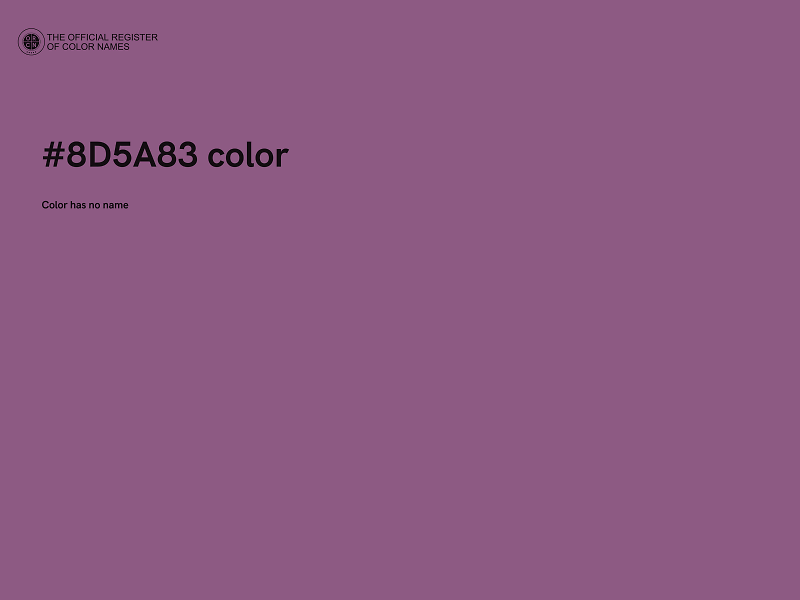#8D5A83 color image
