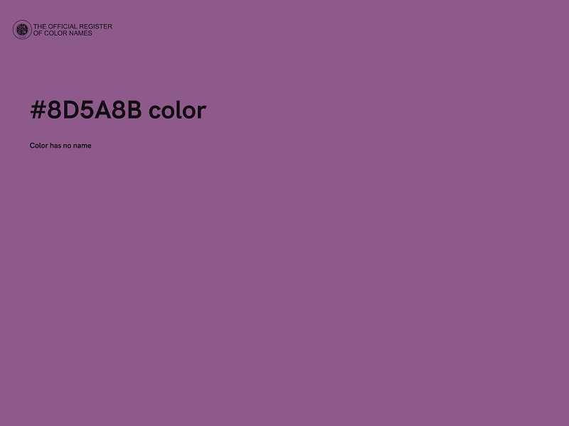 #8D5A8B color image