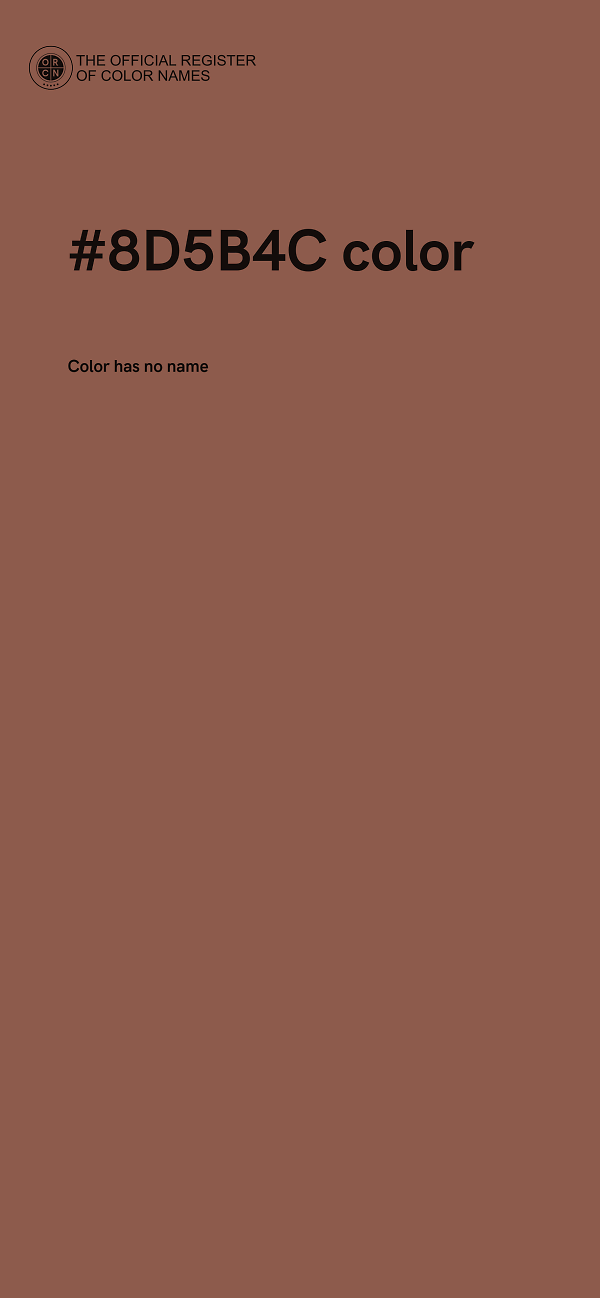 #8D5B4C color image