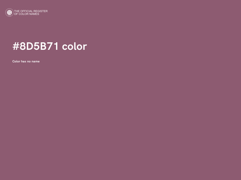 #8D5B71 color image