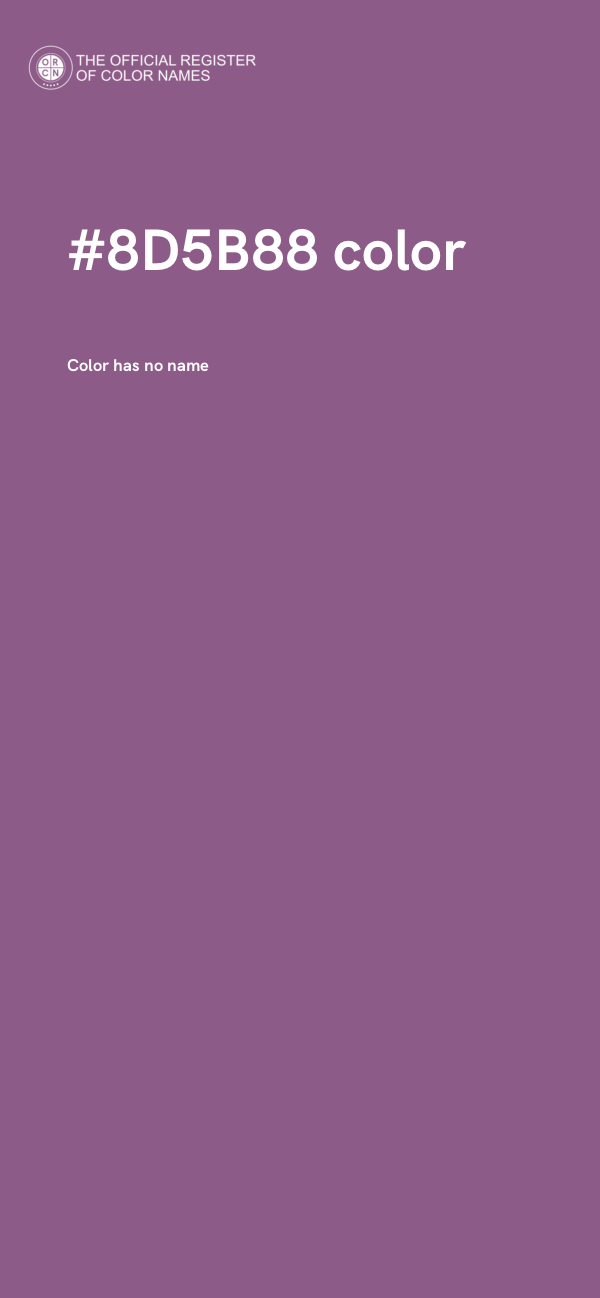 #8D5B88 color image