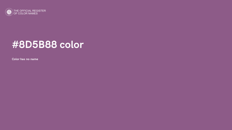 #8D5B88 color image