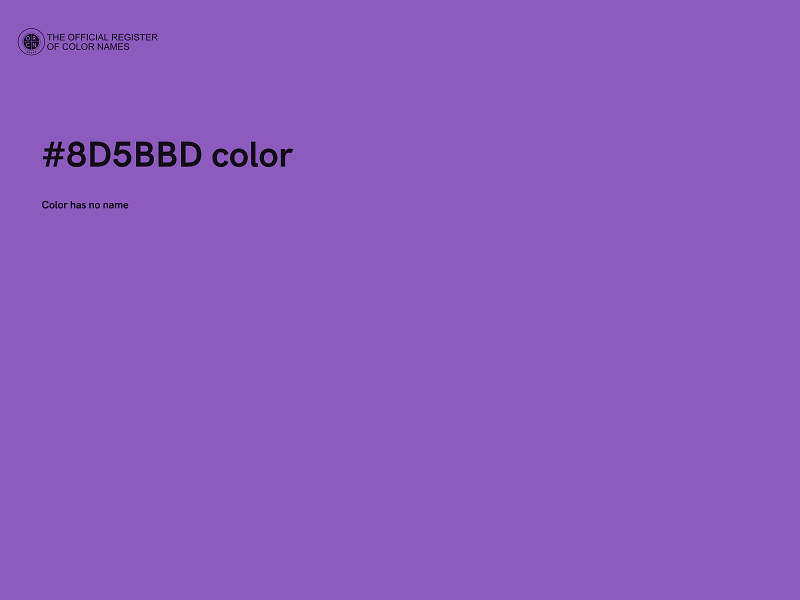 #8D5BBD color image