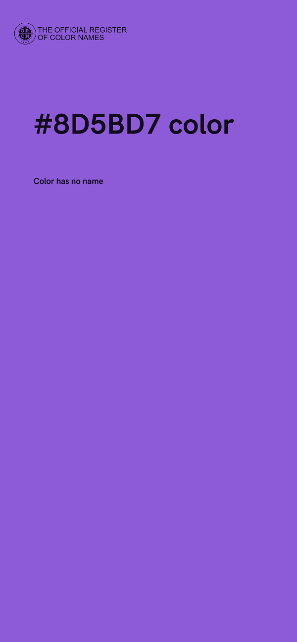 #8D5BD7 color image