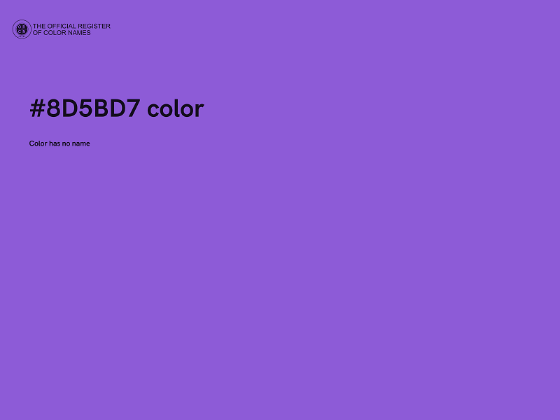 #8D5BD7 color image