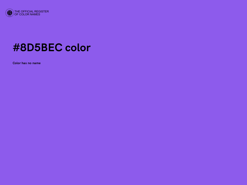 #8D5BEC color image