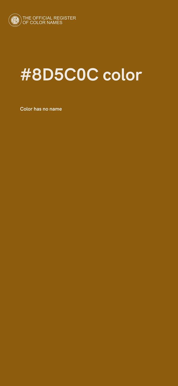 #8D5C0C color image