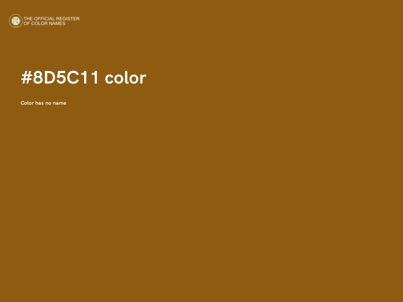 #8D5C11 color image