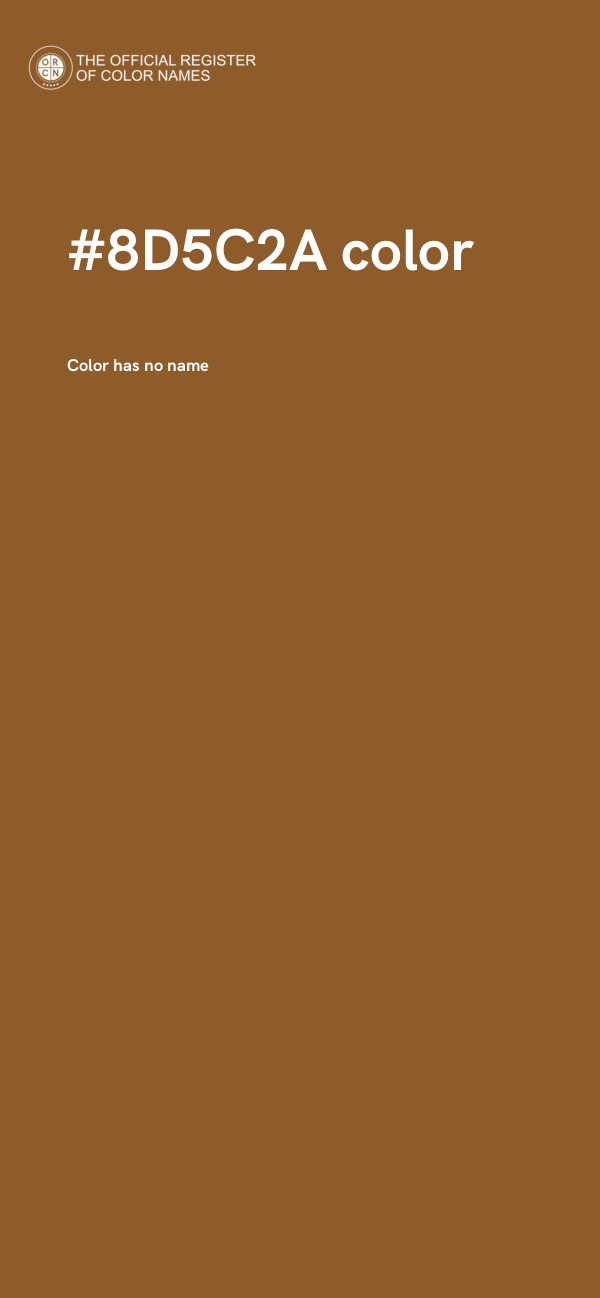 #8D5C2A color image