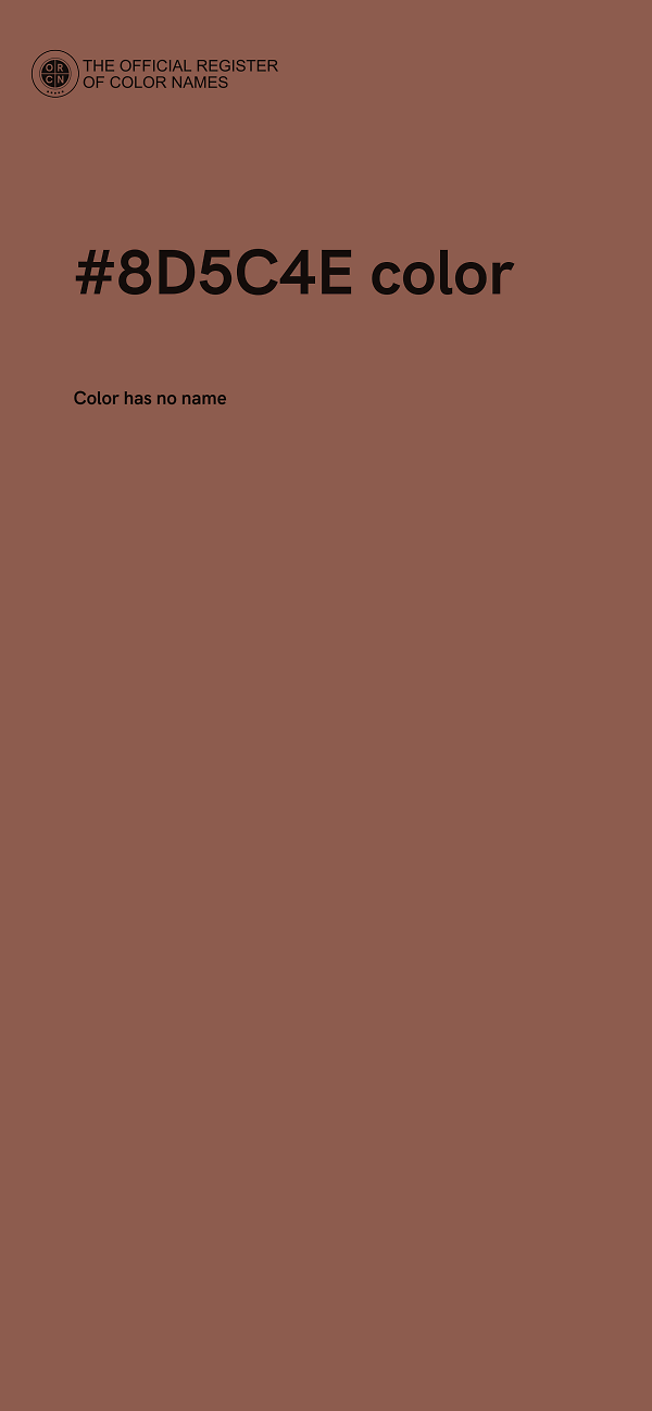 #8D5C4E color image