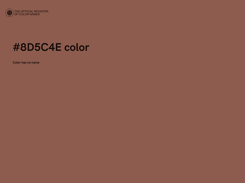 #8D5C4E color image