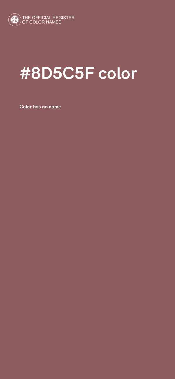 #8D5C5F color image