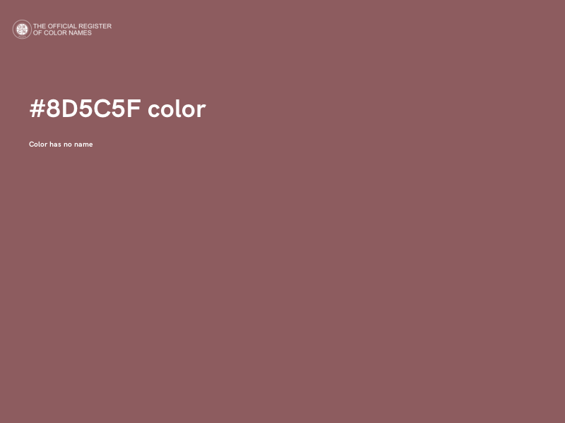 #8D5C5F color image