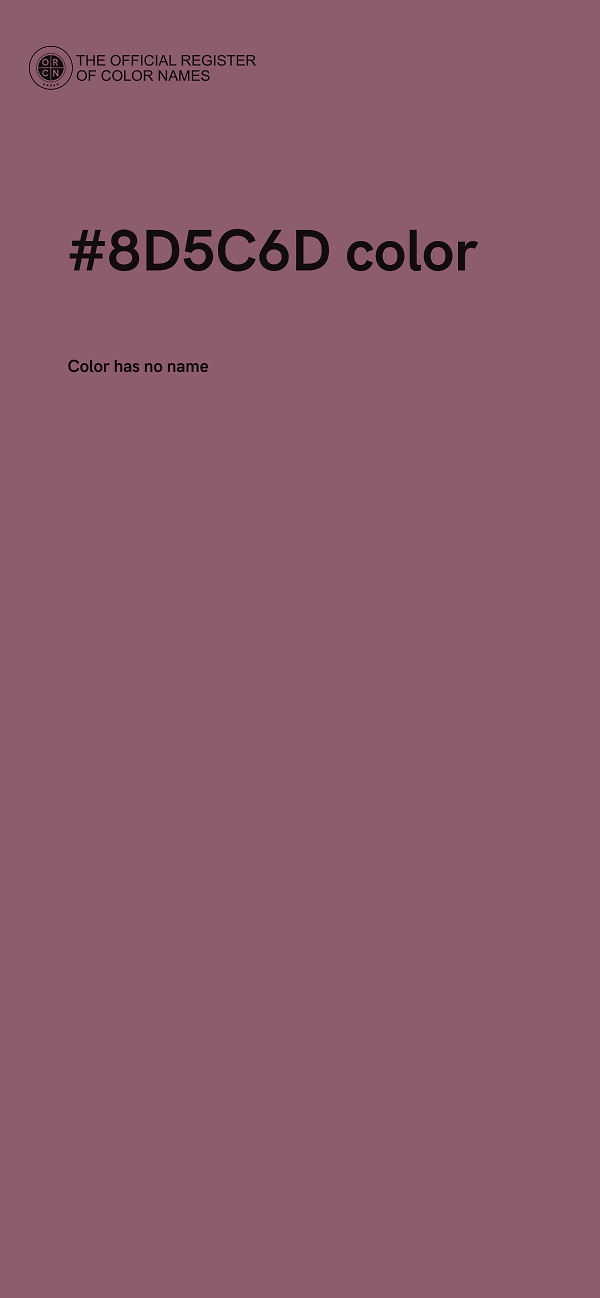 #8D5C6D color image